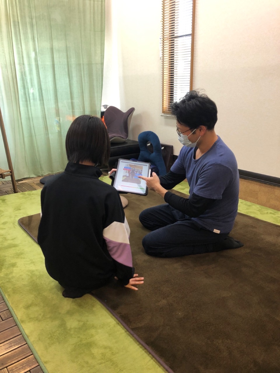 姿勢分析の様子